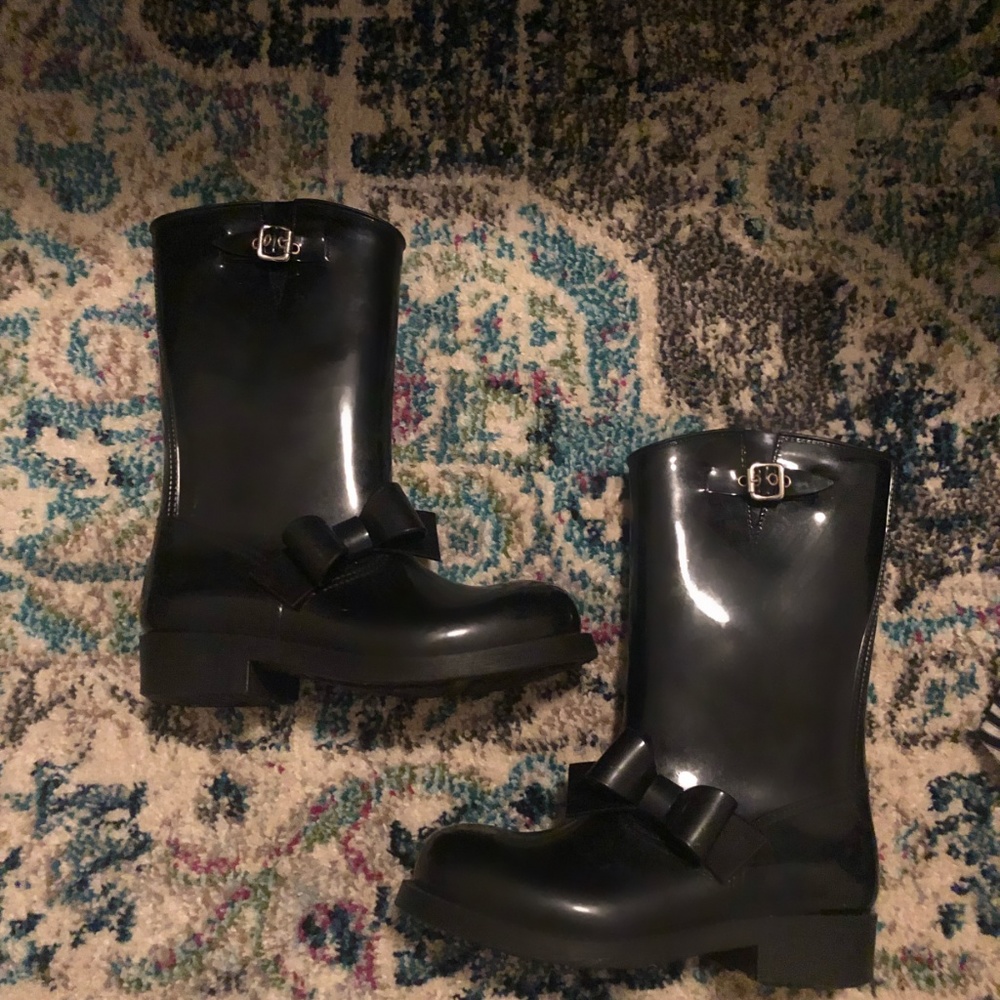 RED Valentino Bow Rain Boots